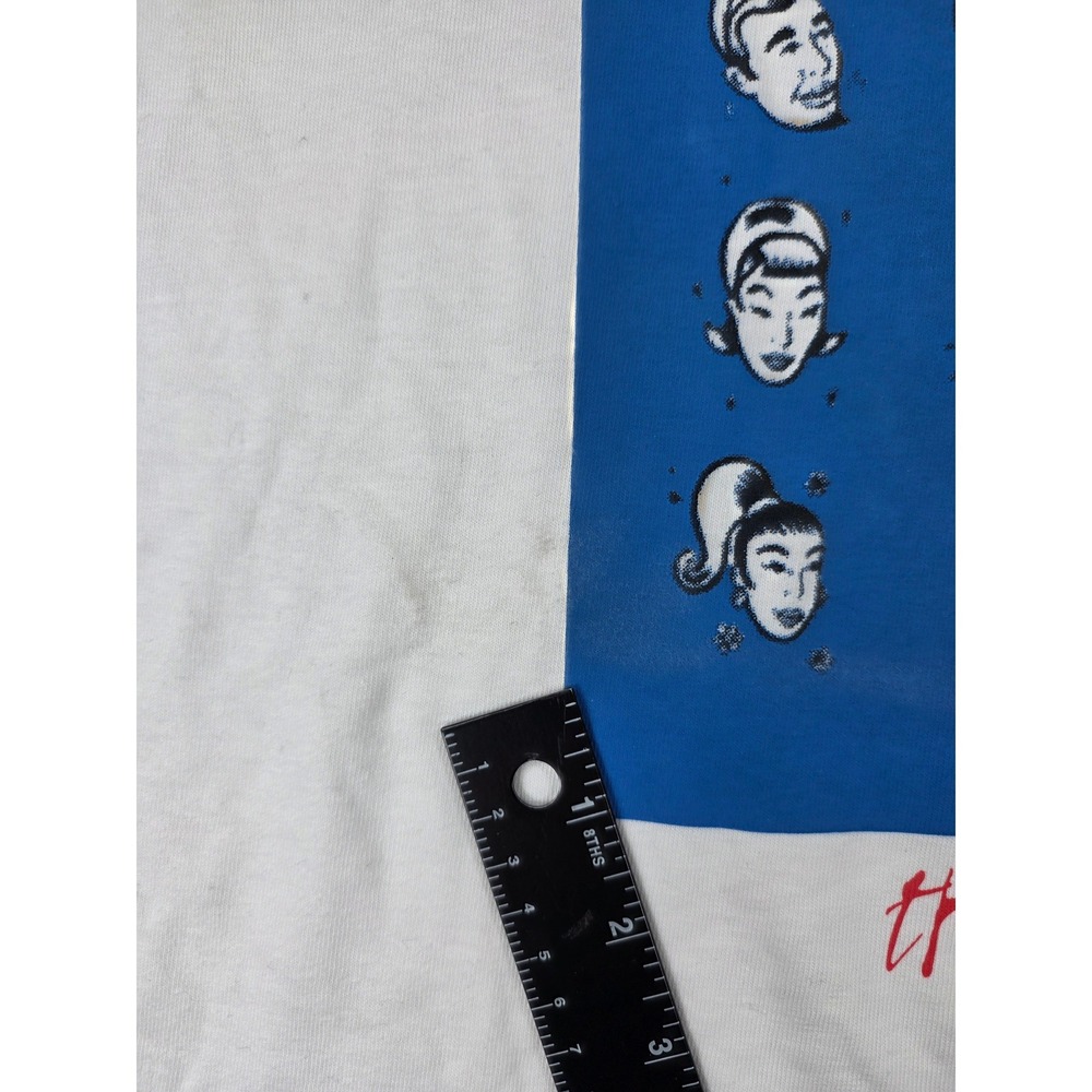 Vintage 90s Swatch The Club Graphic T Shirt Mens XL White Mens Timeship Watch - Picture 8 of 11